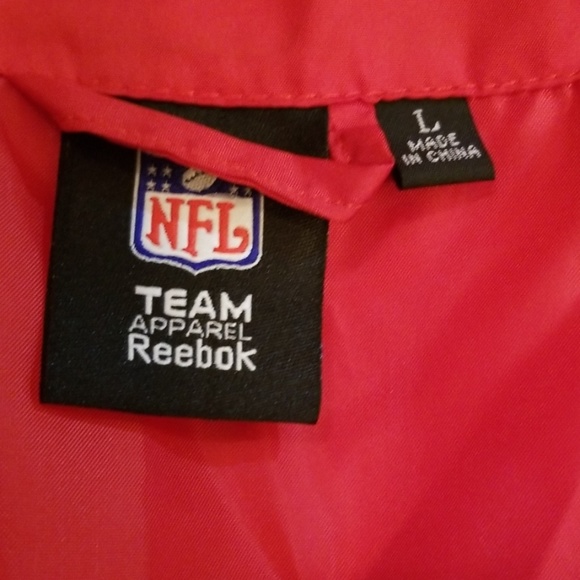Bucs Reebok Windbreaker Zip Up Jacket Mens L - Picture 4 of 8